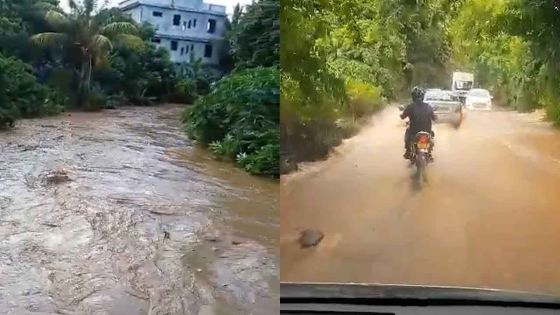 Fortes Pluies : la rivière Citron sort de son lit