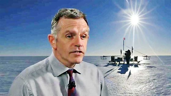 Talk on the impact of climate change on ice coverage