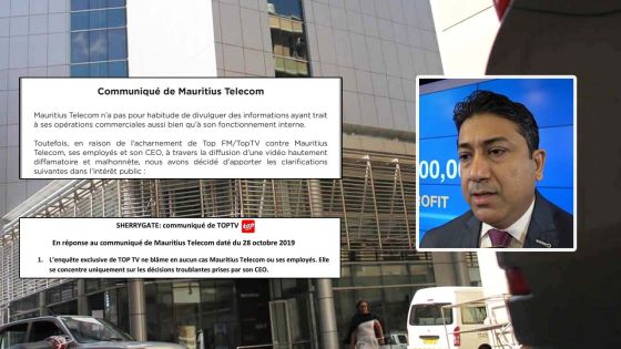 Vidéo intitulée «Sherrygate» : Mauritius Telecom et Top TV se répondent par communiqués 