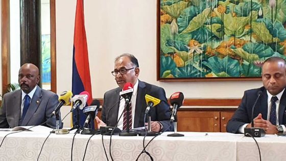 Suivez en direct la conférence de presse des ministres Ganoo, Lesjongard et Hurreeram