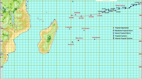 Météo : le tempête Chenge à 1060 km d’Agalega 