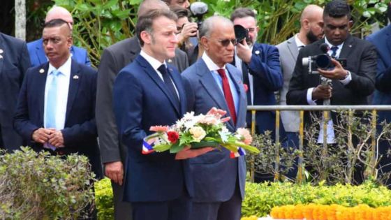 Visite de Macron : dépôt de gerbes au Jardin botanique SSR