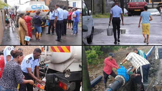 Coupures d’eau à Résidence Atlee : la police prête main-forte aux habitants