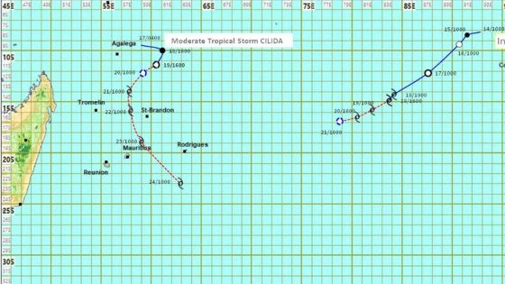 Météo : Cilida devrait passer entre Maurice et Rodrigues ce dimanche