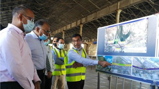 Metro Express : une plateforme temporaire aménagée au Caudan