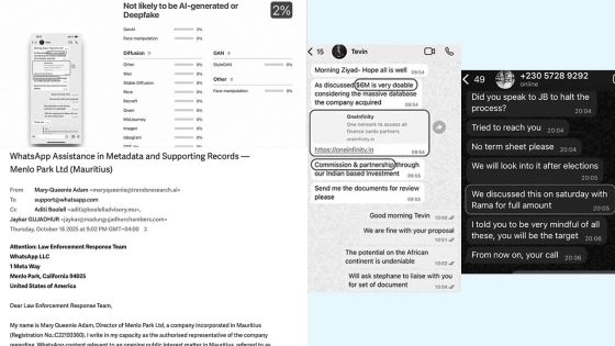 «Deal Sithanen» : Menlo Park sollicite l’assistance de WhatsApp pour authentifier les échanges