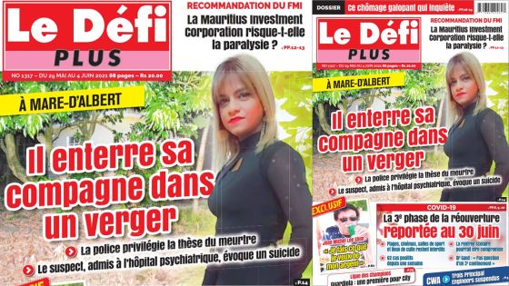 Voici la Une du Défi Plus de ce samedi 29 mai 2021