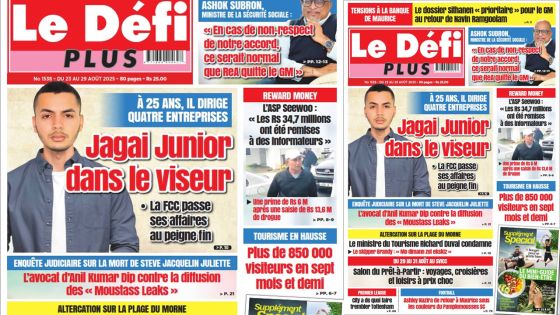 Voici la Une du Défi Plus de ce Samedi 23 Août 2025