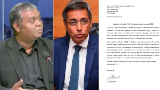 Après Salim Abbas Mamode, le PMSD perd son secrétaire-général adjoint Yannick Cornet