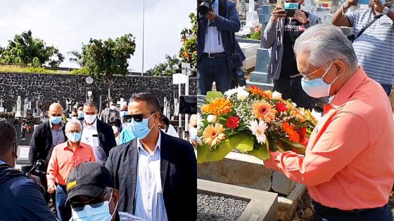 St Jean Fête du Travail : dépôt de gerbes au cimetière