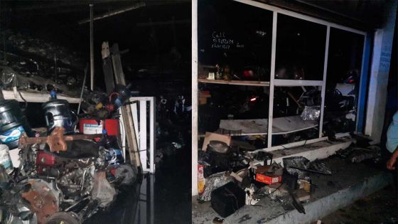 Incendie à Kobe Spare Parts à Vacoas  