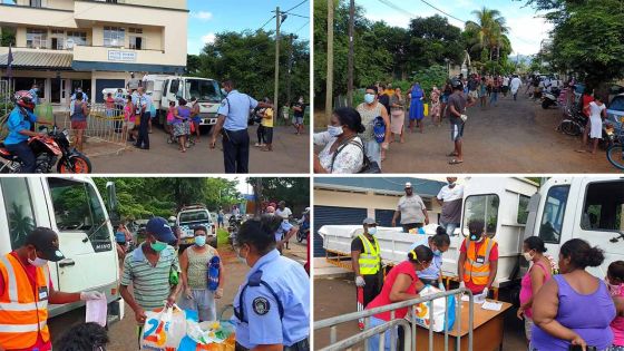 [En images] Petite-Rivière : distribution des denrées dans une ambiance bon enfant