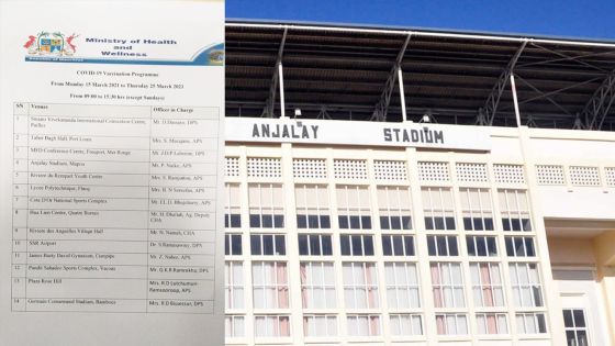 Les 14 centres de vaccination anti-Covid-19 ouverts à partir de lundi