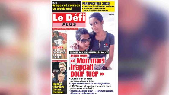 Voici la Une du Défi Plus de ce samedi 04 janvier 2020