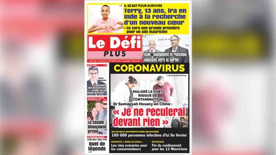 Voici la Une du Défi Plus de ce samedi 15 février 2020