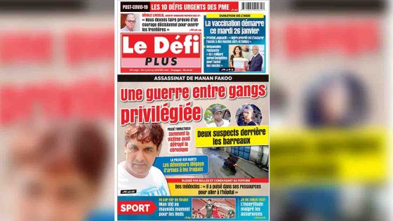 Voici la Une du Défi Plus de ce samedi 23 janvier 2021