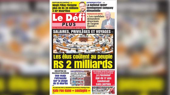 Voici la Une du Défi Plus de ce samedi 26 octobre 2019