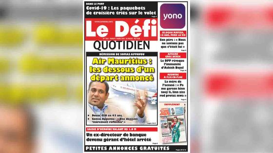 Voici la Une du Defi Quotidien de ce mardi 03 mars 2020