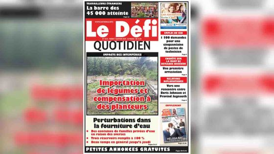 Voici la Une du Défi Quotidien de ce mardi 07 janvier 2020