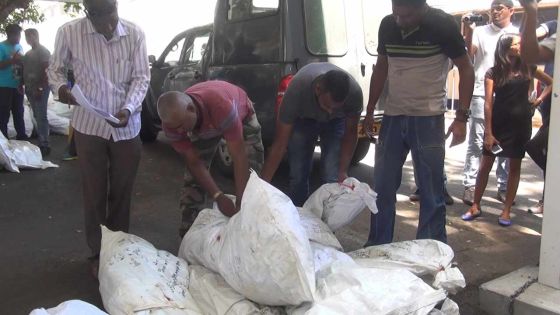 Aux Casernes centrales : l’Adsu détruit Rs 129 millions de drogue