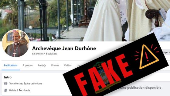 Mgr Durhône victime d’un «fake profile»