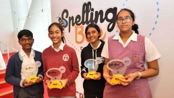 Compétition sur la connaissance de l'orthographe en langue anglaise : les gagnants récompensés