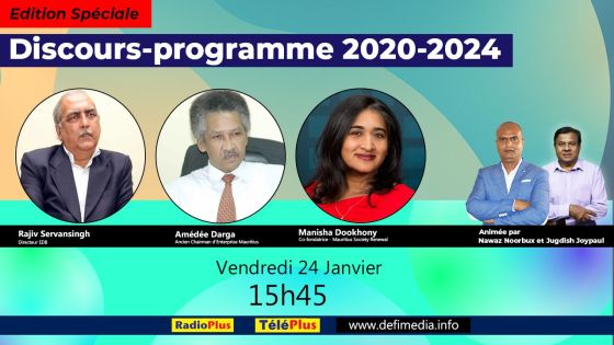 Discours-programme : plateau spécial sur Radio Plus et notre page Facebook ce vendredi  