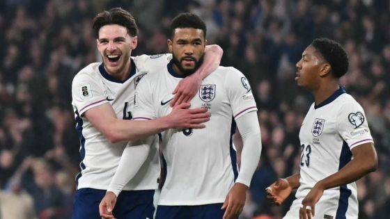 Qualif. Mondial-2026: l'Angleterre poursuit son sans faute, sans grande adversité
