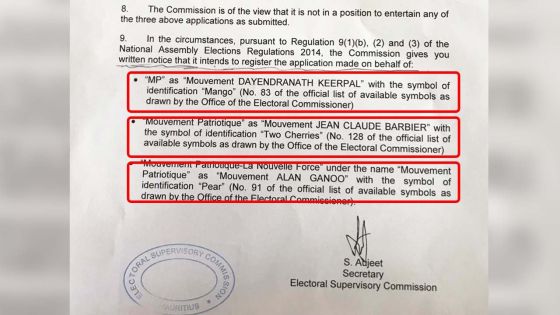 Paternité du MP : le symbole «poire» pour Ganoo et «deux cerises» pour Barbier