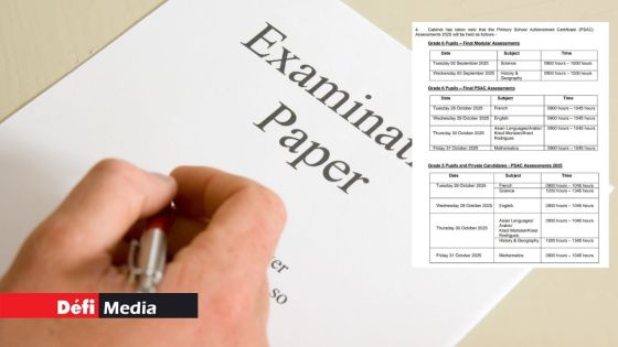 Voici le calendrier des examens du PSAC