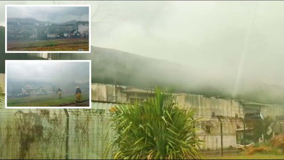 Incendie dans un entrepôt à Jin Fei 