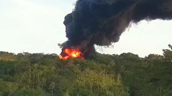 Incendie : Épais nuage de fumée à Pailles