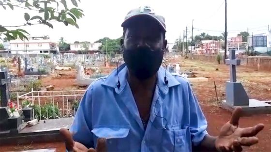 Confinement : «Ena dimoun ki pa travay li marse», déplore Paul le fossoyeur 