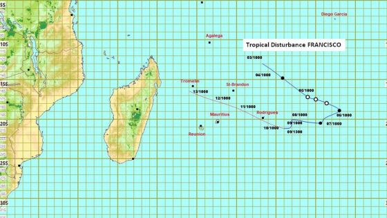 Météo : Francisco à 790 km de Maurice