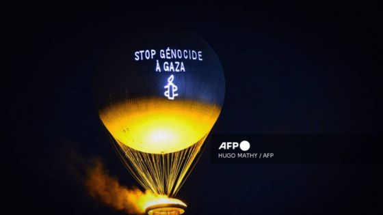 Amnesty dénonce le génocide à Gaza sur la vasque Olympique