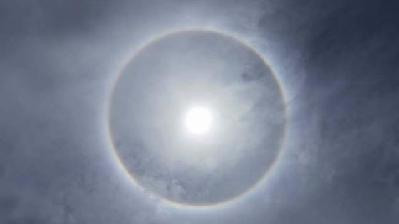 Un halo dans le ciel mauricien