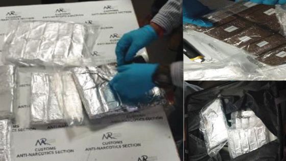 À l’aéroport de Plaisance : saisie de Rs 23 millions de haschich