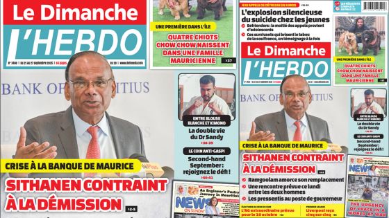 Voici la Une de Le Dimanche/L'Hebdo de ce Dimanche 21 Septembre 2025