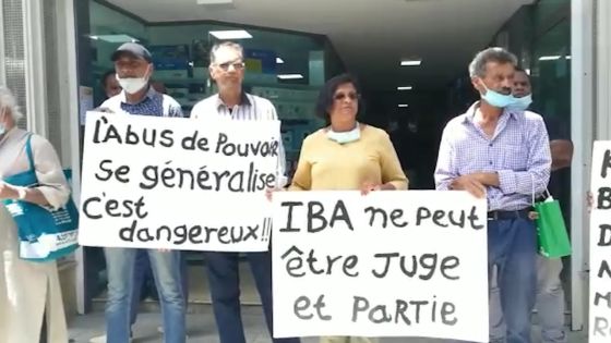 Manif devant les locaux de l’IBA ce lundi