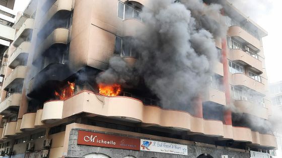 Port-Louis : l'incendie au bâtiment Fon Sing a été circonscrit 
