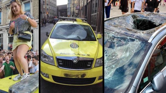 [En images] Mondial 2018 : des incidents émaillent les folles célébrations des Anglais 