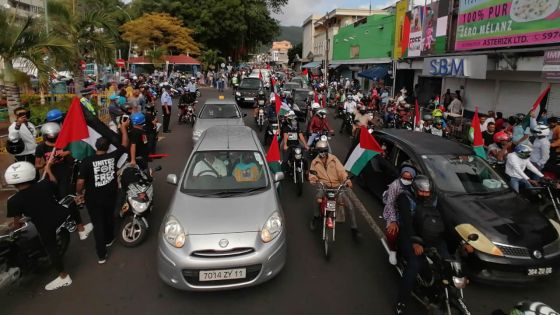 [En images] Port-Louis aux couleurs de la Palestine