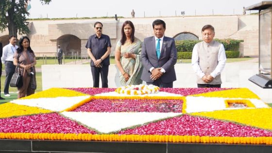 Pradeep Roopun en visite en Inde