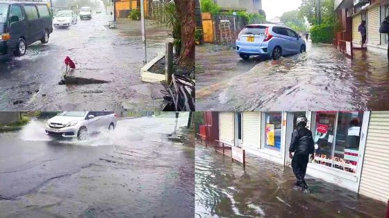 Vacoas : l'eau s'infiltre dans deux commerces