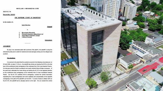 Accident : Me Iqbal Moollan obtient des dommages de plus de Rs 207 millions 