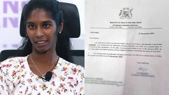 Après avoir exercé à l’hôpital de Flacq : limogée à cause de son handicap