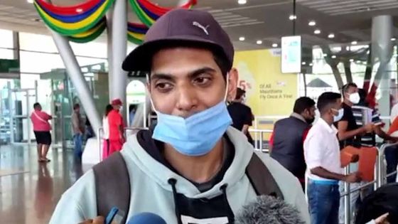 Kevin Allagapen enfin à Maurice ! : «La ki nou pe anvi fer zis pran enn bon douche ek enn bon repa so…»