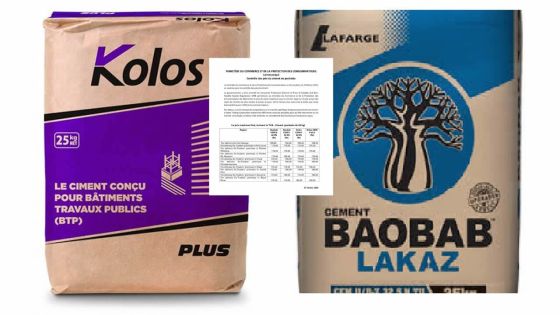 Ciment : voici les prix fixés par l’État