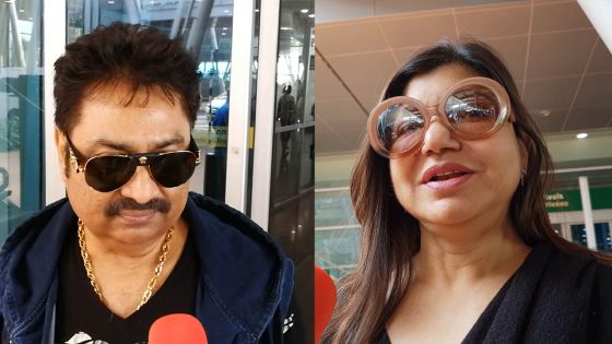 Les chanteurs indiens Kumar Sanu et Alka Yagnik débarquent à Maurice