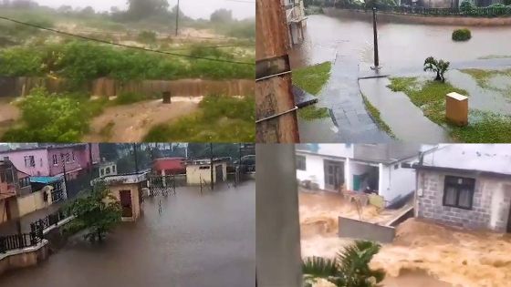 Des images saisissantes de la montée des eaux à 16e Mille, Forest-Side